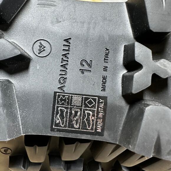 Aquatalia NWT Alyssa Suede Shearling Lace Up Combat Style Boots Black Size 12M - Picture 11 of 11